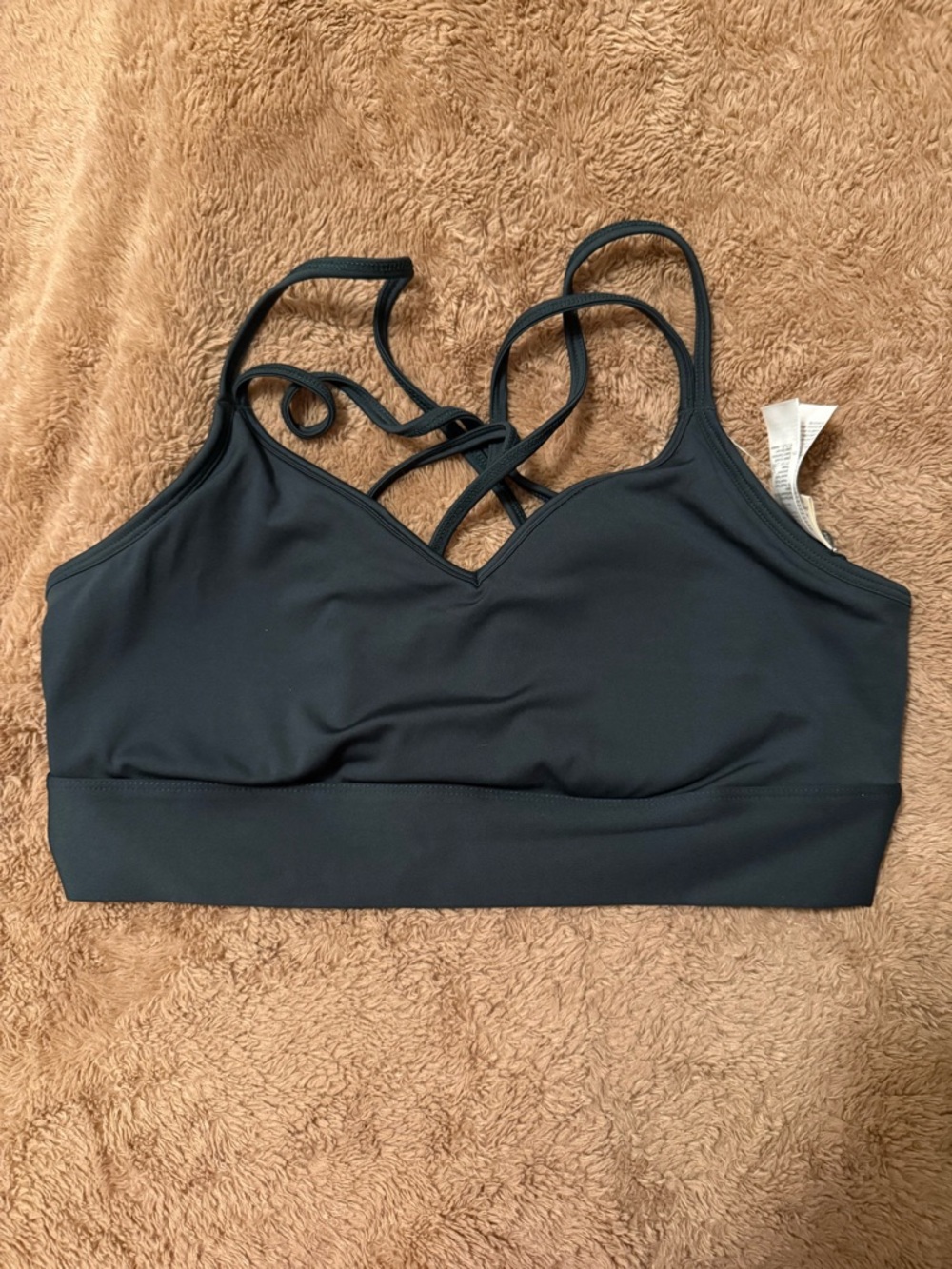 Madewell Black Strappy Sports Bra